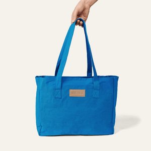 "Here for It" Blue Tote Bag by Carry 117