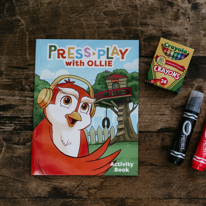 Press Play with Ollie Activity Book (Ages 2-6)